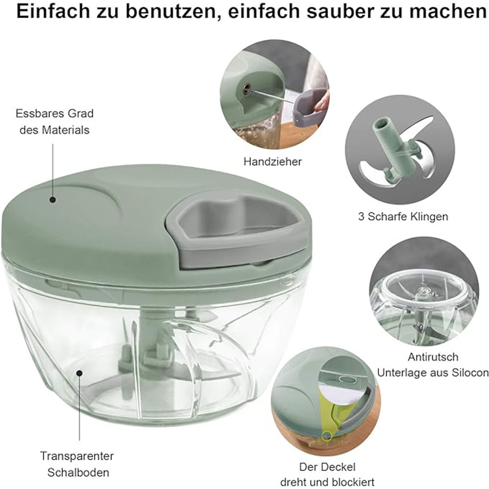 SwiftSlice 500: Manual Vegetable Chopper and Slicer