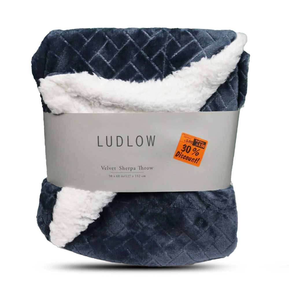 ludlow velvet shepra Throw 127*152 cm