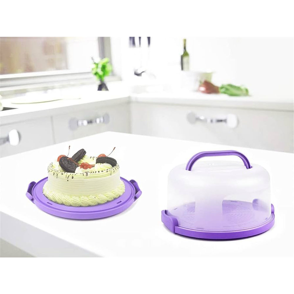 Cake Carrier Round  -Violet 