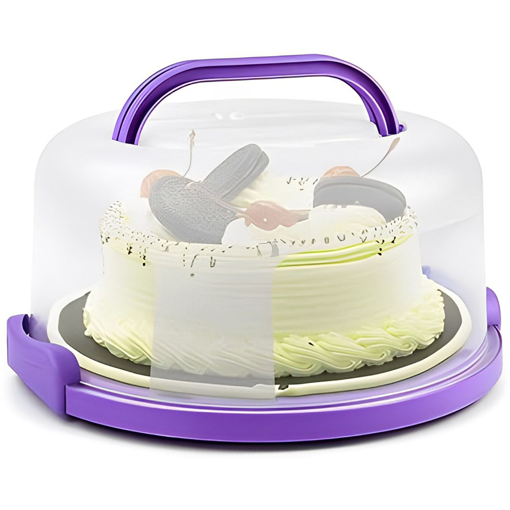 Cake Carrier Round  -Violet 