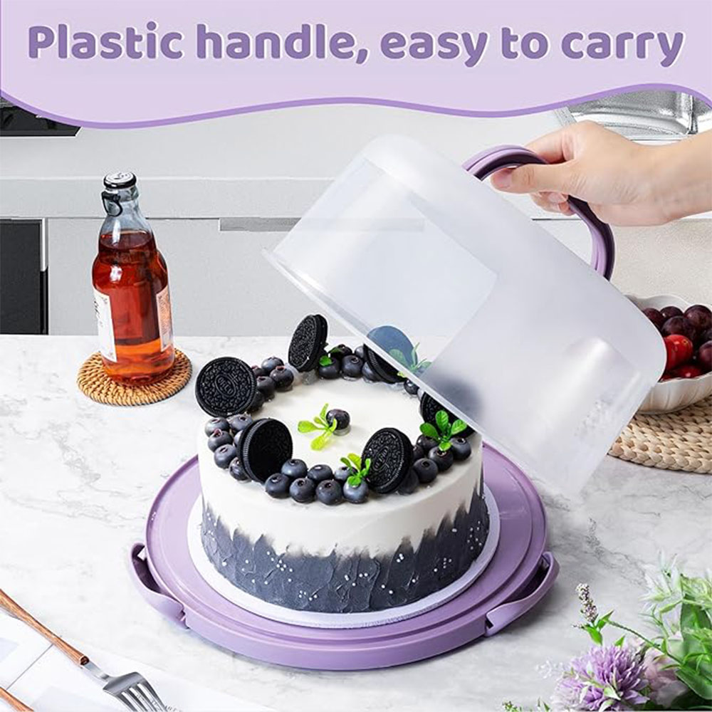 Cake Carrier Round  -Violet 