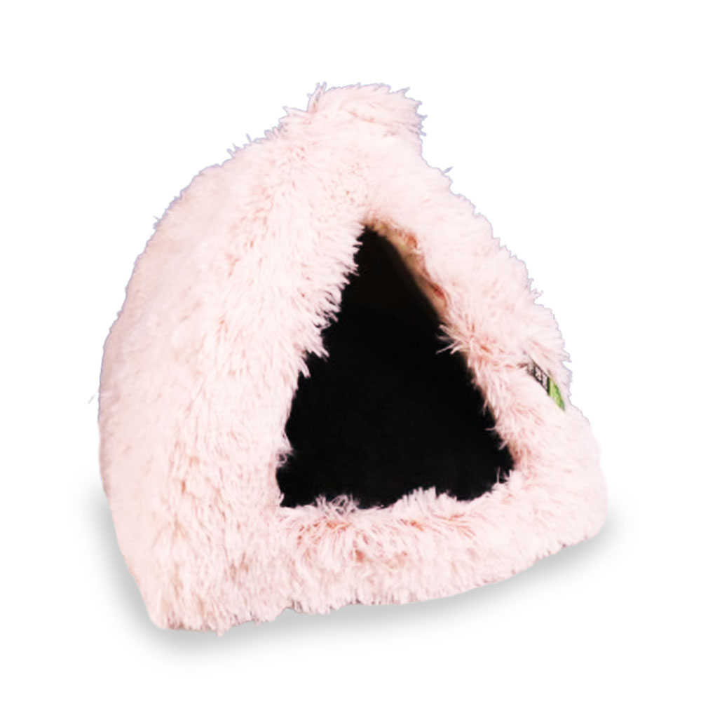 Pink Plush Cat Cave 