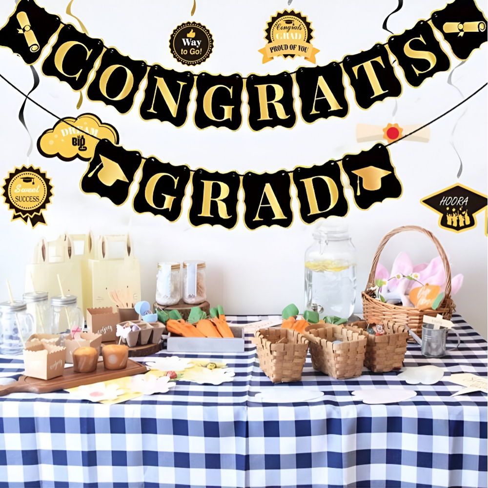 Graduation Spiral Decor Set 12CT