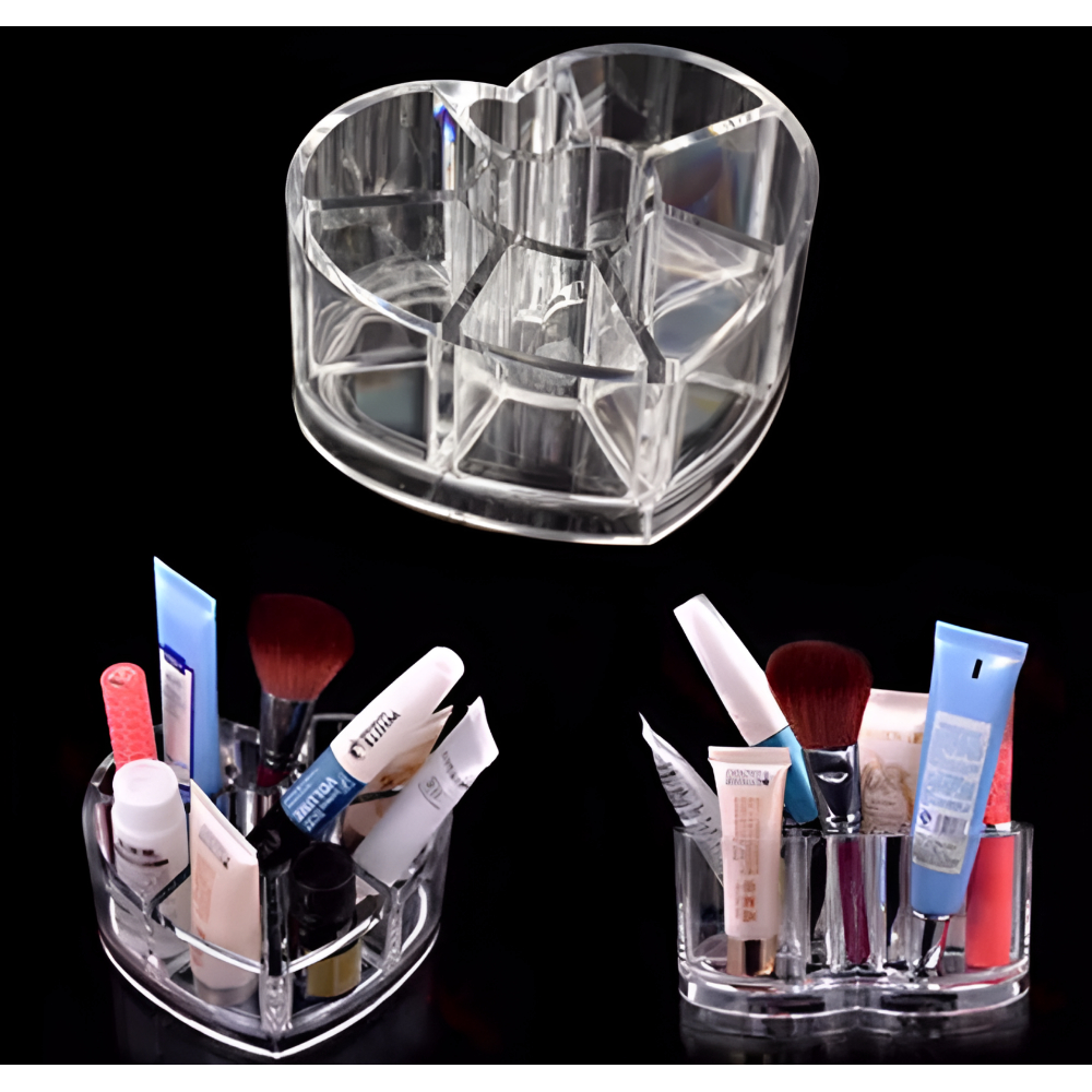 Heart Shaped Cosmetic Organizer