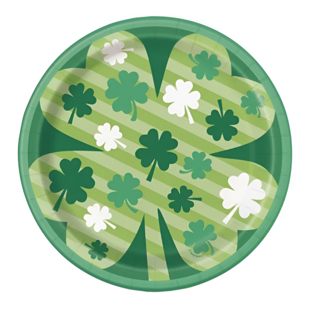 Unique Lucky ST.PATRICK'S DAY Paper Plates 8ct