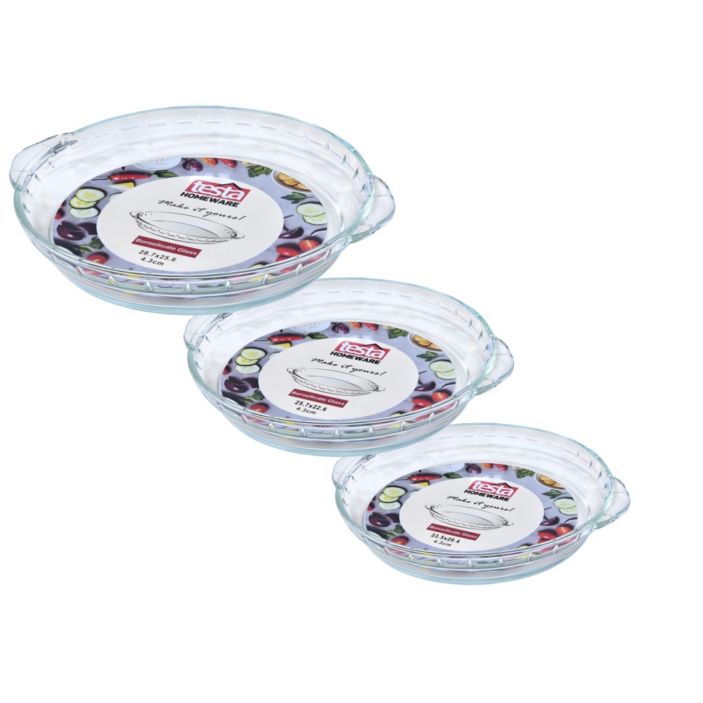 Testa Pie Dish Set of 3 -  Round