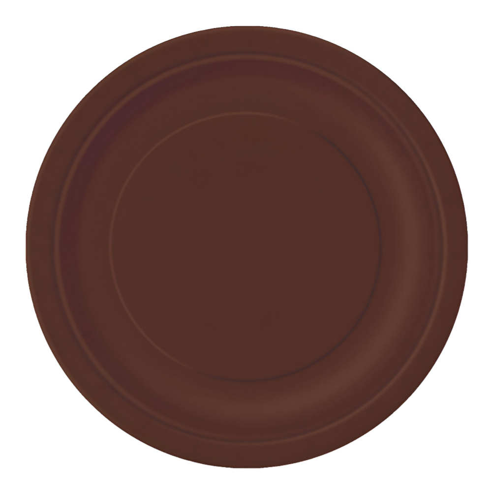 Unique Brown Paper Plates 16ct