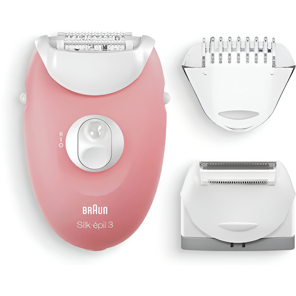 Braun Silk-Epil 3-3440 Epilator With 3 Extras