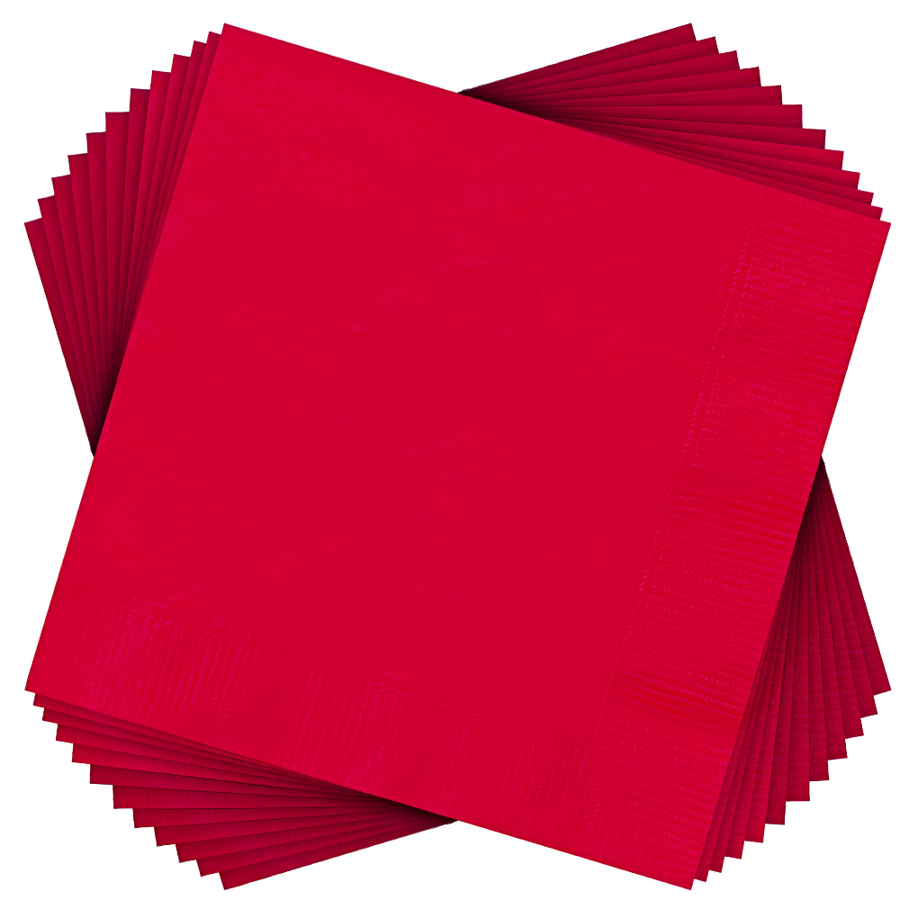 Unique Ruby Red Napkins 20ct