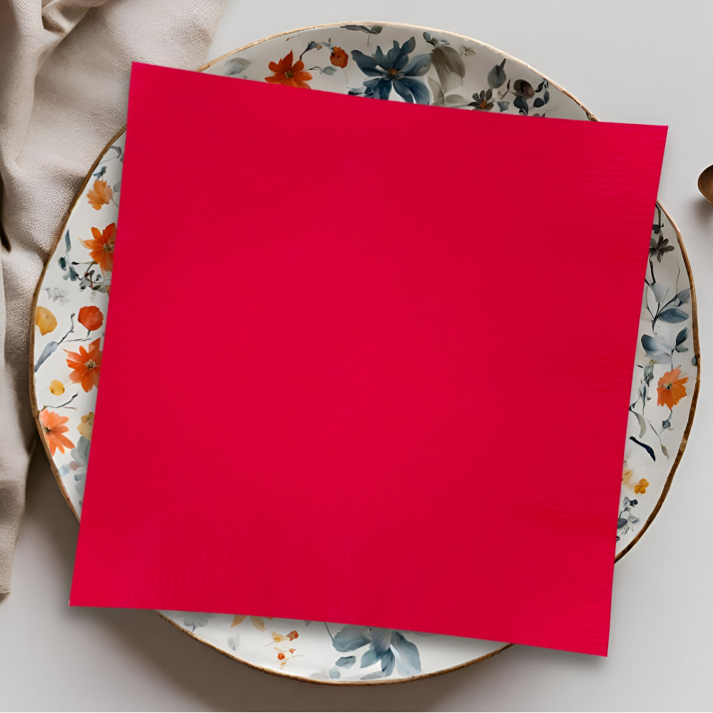 Unique Ruby Red Napkins 20ct