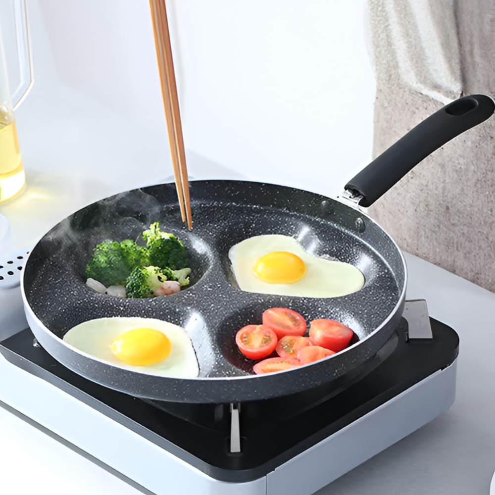 ERNESTO- NON STICK 7 hole 7 Holes Mini Frying Pan 