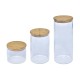 Testa Food Canister With Bamboo Lid Set of 3