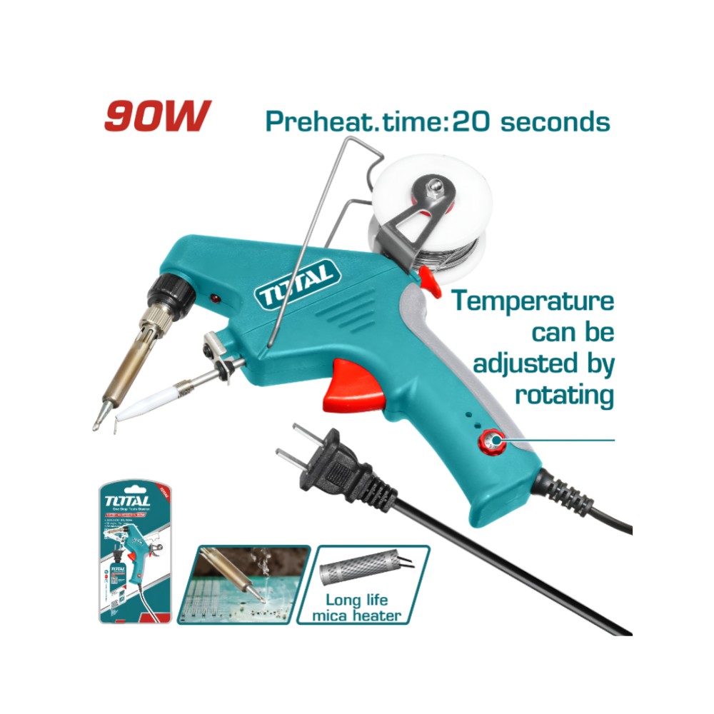 Total Soldering gun with solder feeder