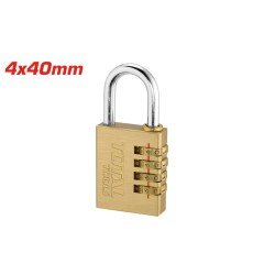 Total 4 Digit brass combination padlock 1