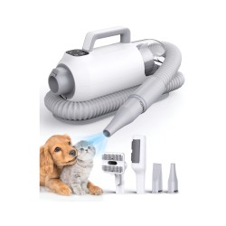  Decakila Pet Dryer and Groomer 3-in-1 with 220-240V 50Hz, 1300W, 0.5L capacity, 15kPa vacuum, IPX4 waterproof and HEPA and cyclone filter (CEVC005W)