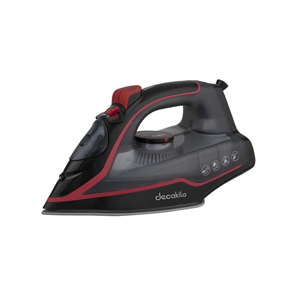 Decakila Steam Iron With Steam Rate 30g/min, 2400W Motor and 210 ml Water Capacity (KEEN001W)