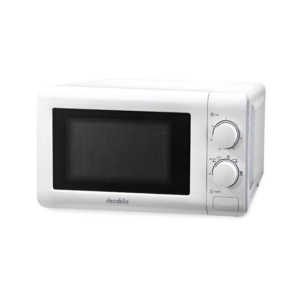 Decakila Microwave Oven With 30 minute Timer, 700W Motor, 20L Capacity and 6 Power Levels (KEMC007W)