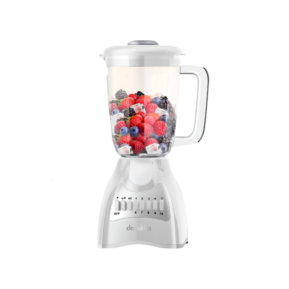 Decakila Stand Blender With 1.5L Capacity and 650W wattage - White (KEJB046W)