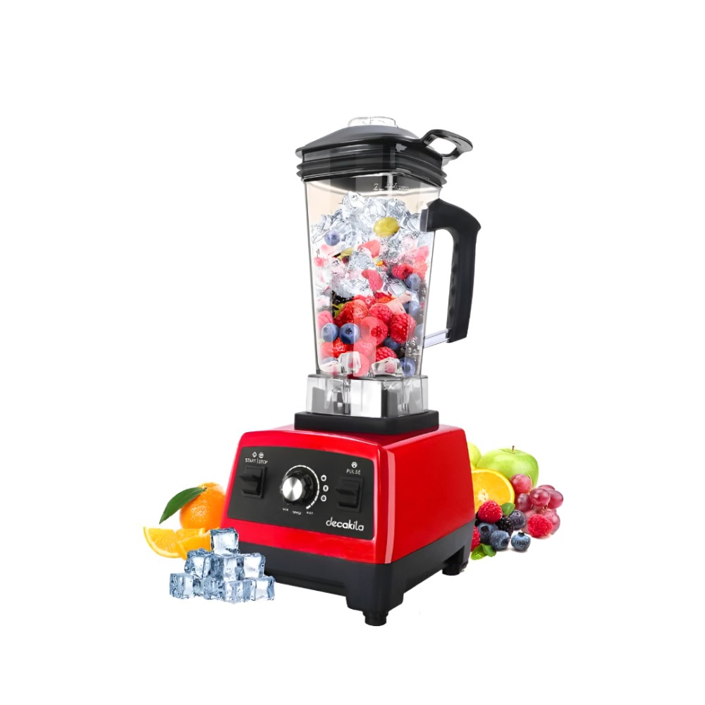 Decakila Powerful Blender With Stainless steel blades, 2L Capacity and 1600W wattage (KEJB031R)