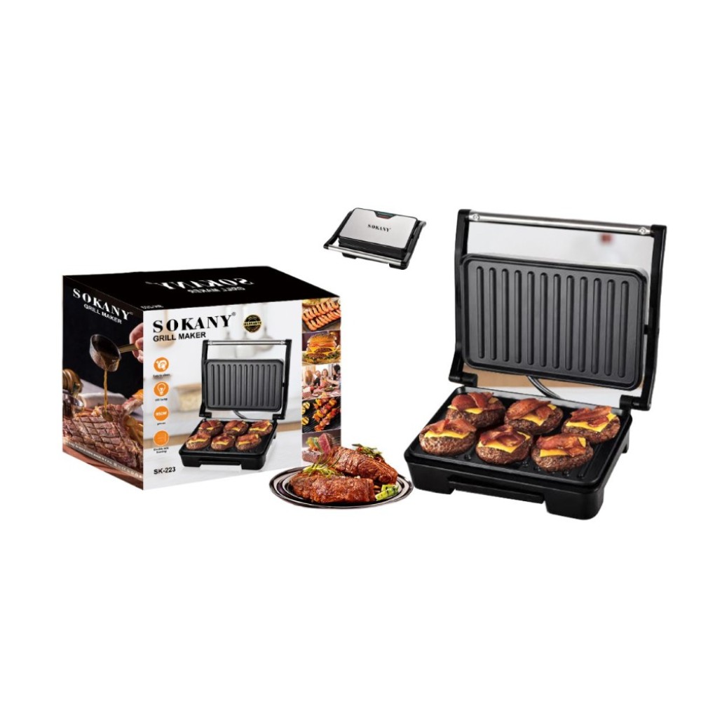 sokany Electric Grill & Sandwich Maker