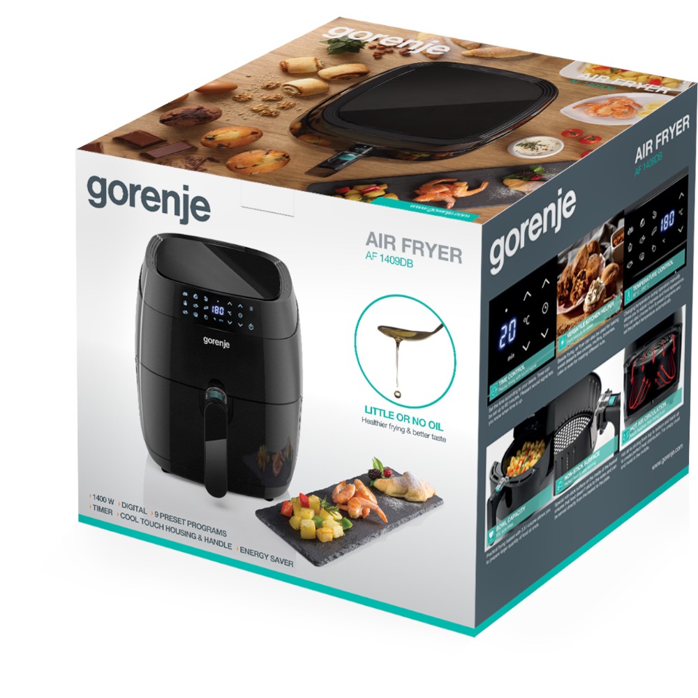 Gorenje Air Fryer 3.5 L 1400w Black