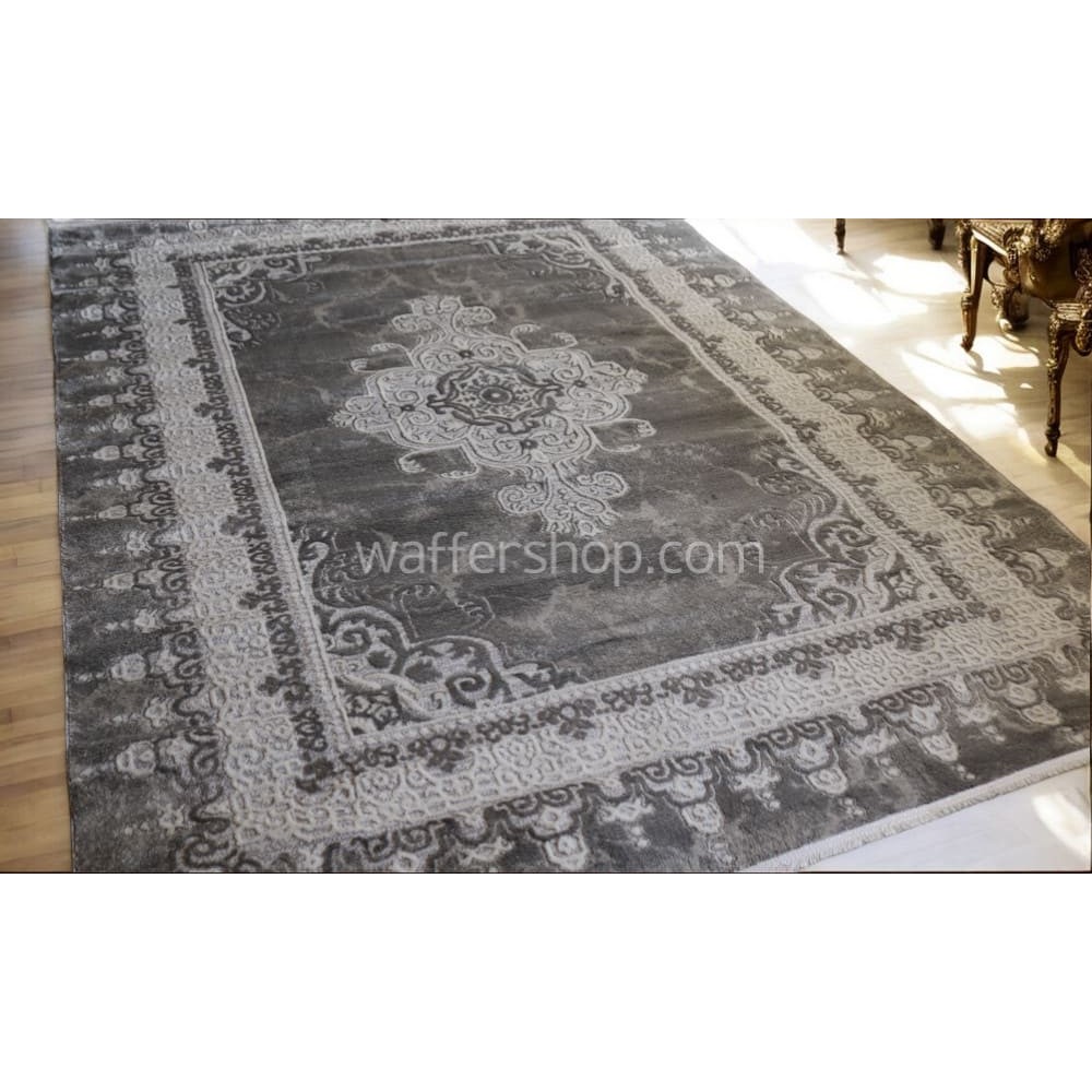 Imperial Mist Home Carpet  Grey 200X280cm Turkish Carpet with Belgian threads, Floxi 