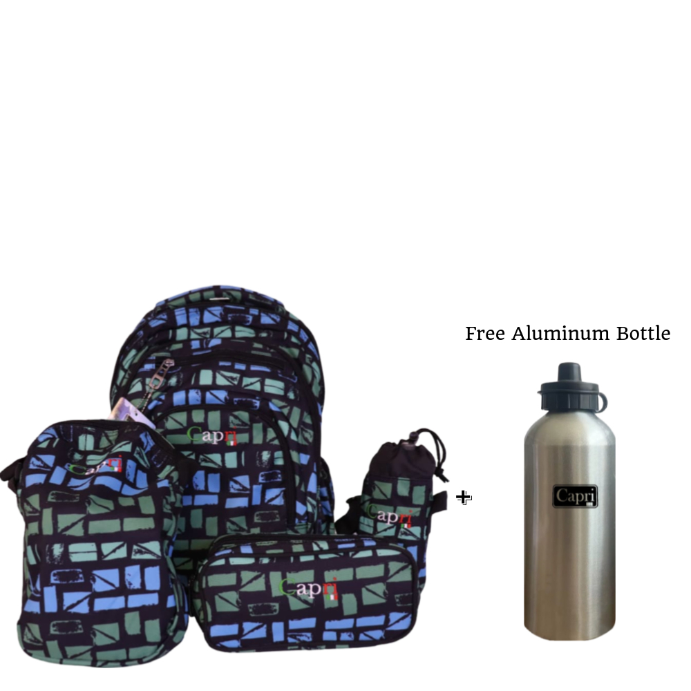 Capri Urban Mosaic Collection - Combo Set 4-In-1 + Free Aluminum Bottle