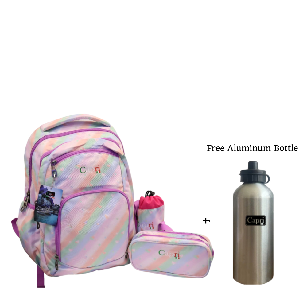 Capri Sweet Heart Collection - Combo Set 4-In-1 + Free Aluminum Bottle