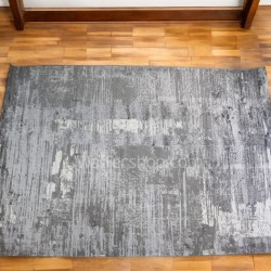 Monochrome Tides Gray Winter Carpet  Modern Flosh 200x280cm - Turkish Carpet with Belgian threads