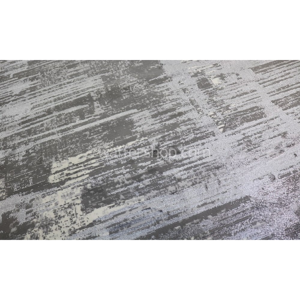 Monochrome Tides Gray Winter Carpet  Modern Flosh 200x280cm - Turkish Carpet with Belgian threads