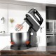 Decakila-Stand mixer 5 speed with turbo, 250W ,3.5L , stainless steel bowl, With 2pcs beaters and dough hooks beater  , Bowl with automatic rotation (KEMX012B)