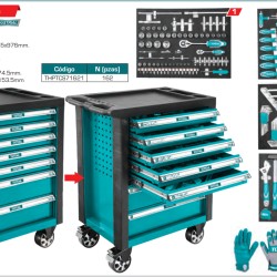 TOTAL 162 Pcs Tool Chest Set