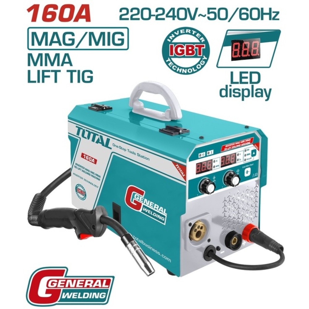 TOTAL Inverter MAG/MIG/MMA/TIG Lift welding machine