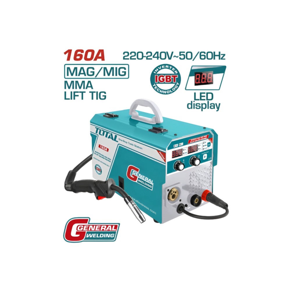 TOTAL Inverter MAG/MIG/MMA/TIG Lift welding machine