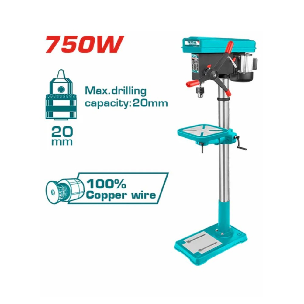 TOTAL  Drill press 750 Watt