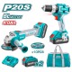 Total Lithium-ion cordless 2 pcs combo kit