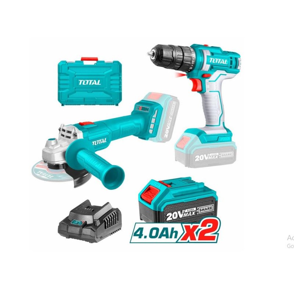 Total Lithium-ion Cordless 2 Pcs Combo Kit