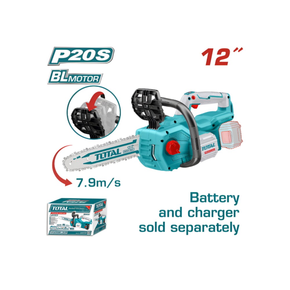 Total 20V Lithium-Ion Chain Saw