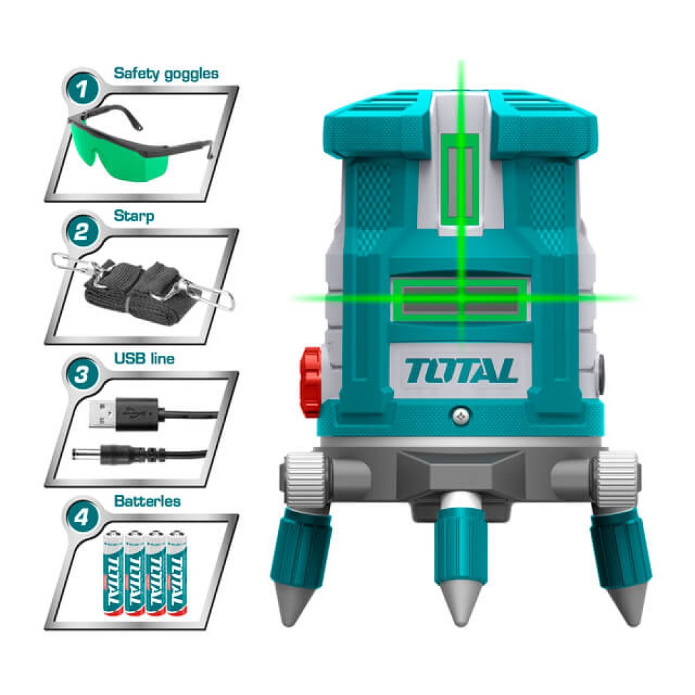 Total Self-leveling Line Laser Green Laser Beams