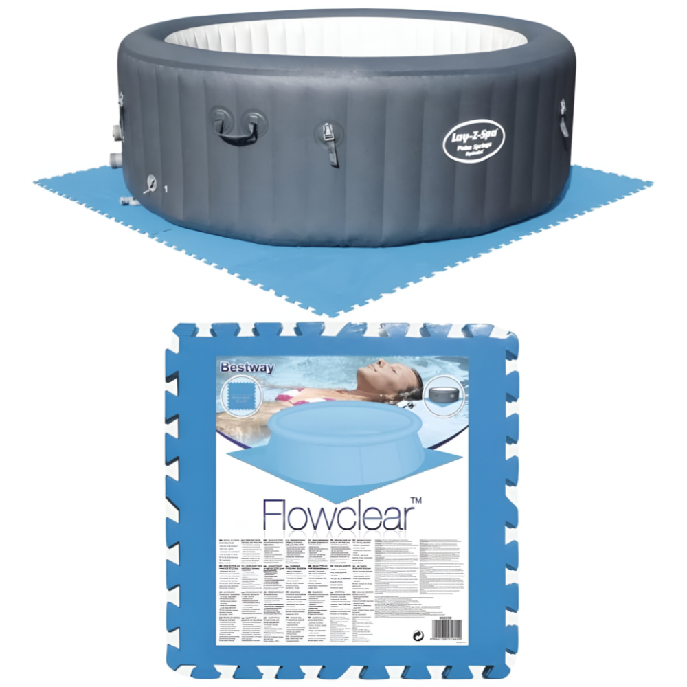 Bestway - Pool Floor square  Protector - Blue/Gray