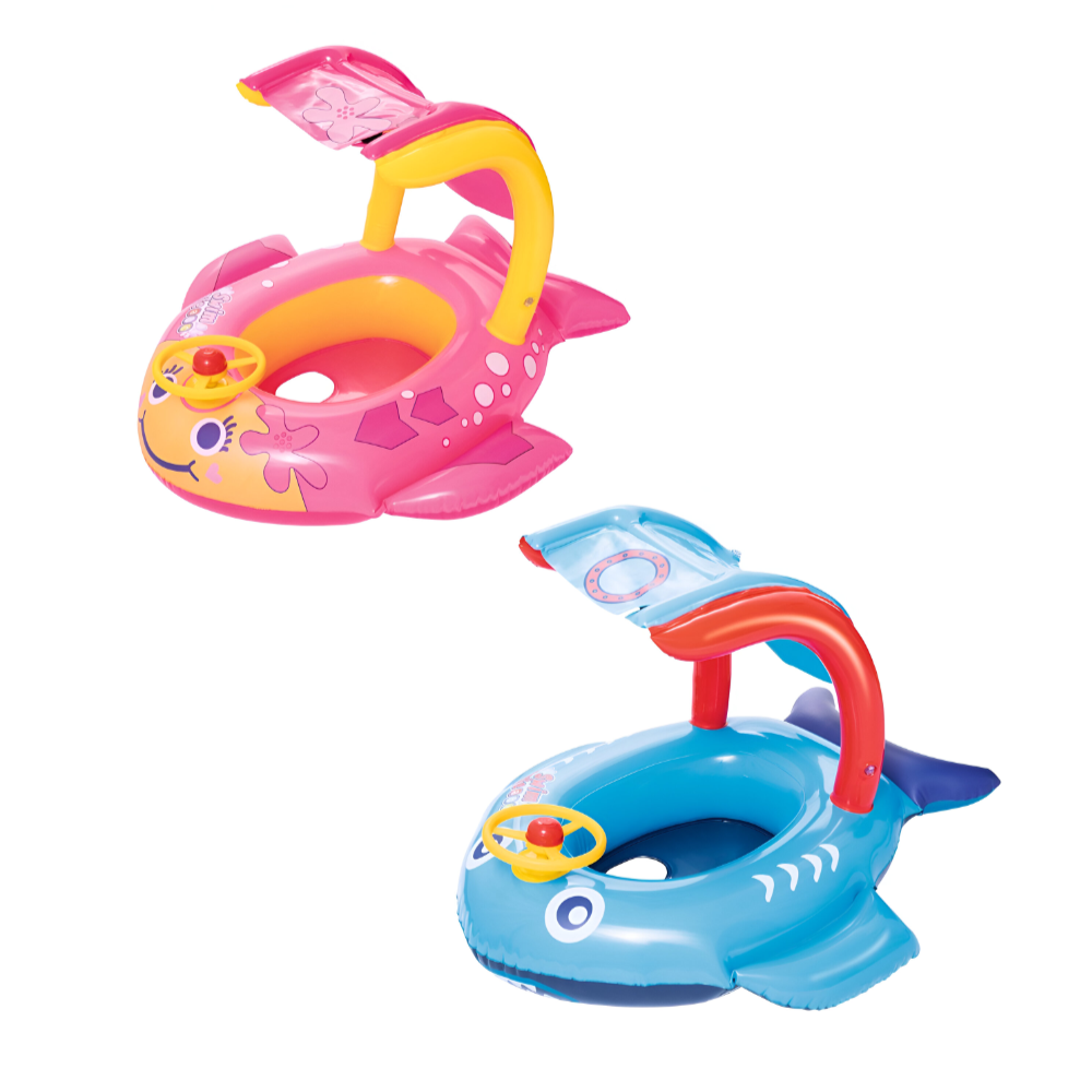 Bestway - Swim Safe Playful Shark Baby Boat