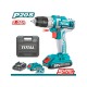 Total Cordless Drill Li - ion 20V / 2Ah / 45Nm