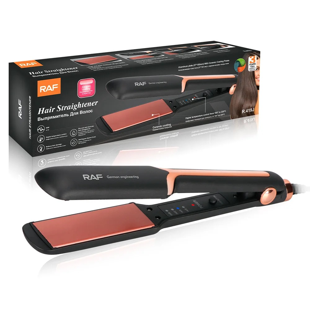 RAF - Hair Straightener 45 W , 30cm x 4.5cm , Ceramic coating