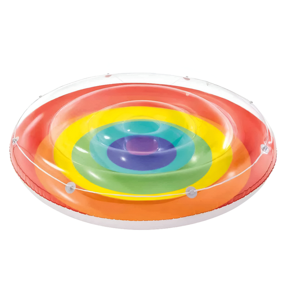 Crivit - Inflatable Rainbow Island Pool Float