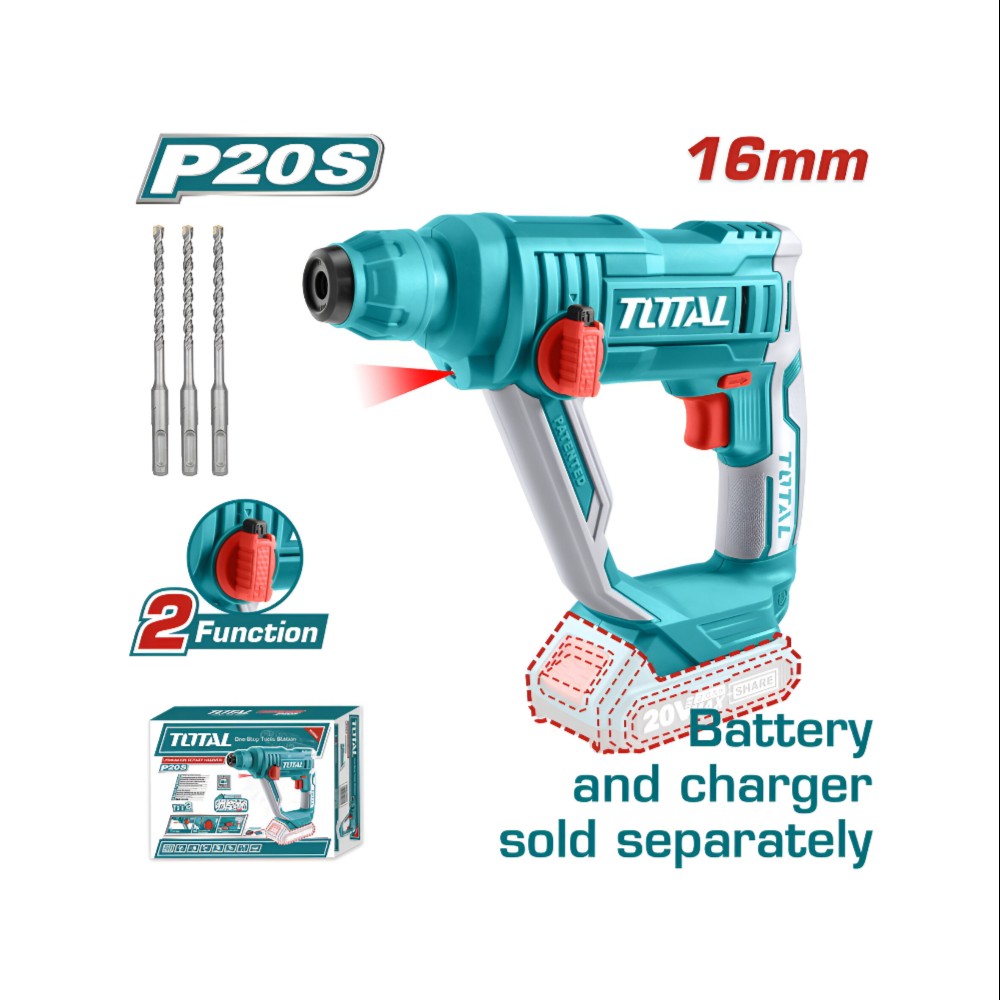 Total Lithium-Ion rotary hammer 20V