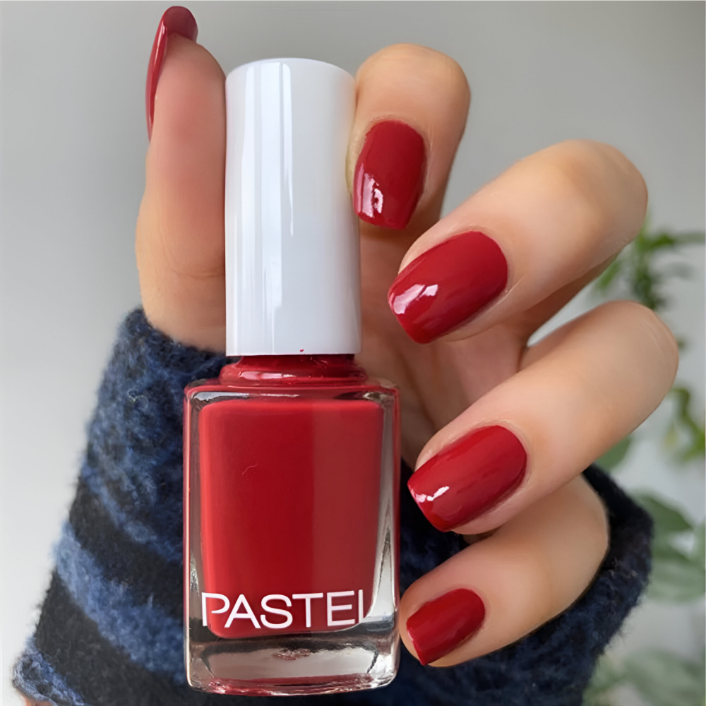 Pastel Nail Polish Coral Red 46