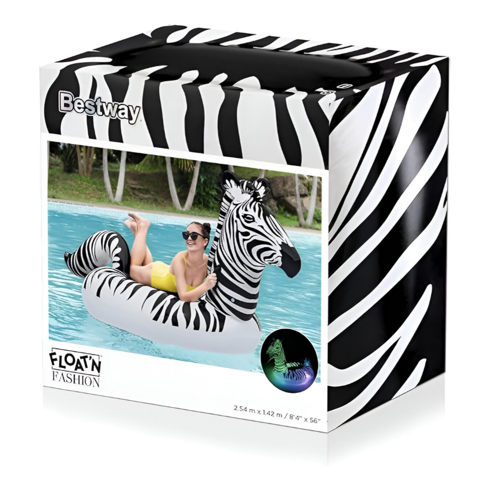 Bestway-Lights n Stripes Zebra Float  Ride-on