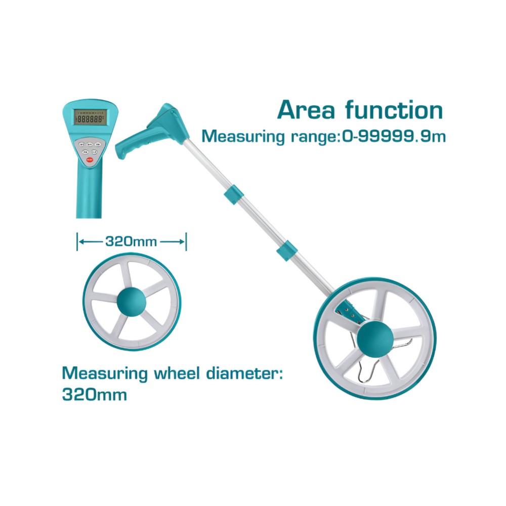 Total  Digital display measuring wheel 10.000m