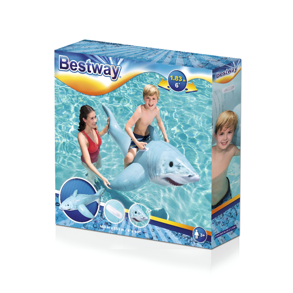 Bestway-Realistic Shark Ride-on