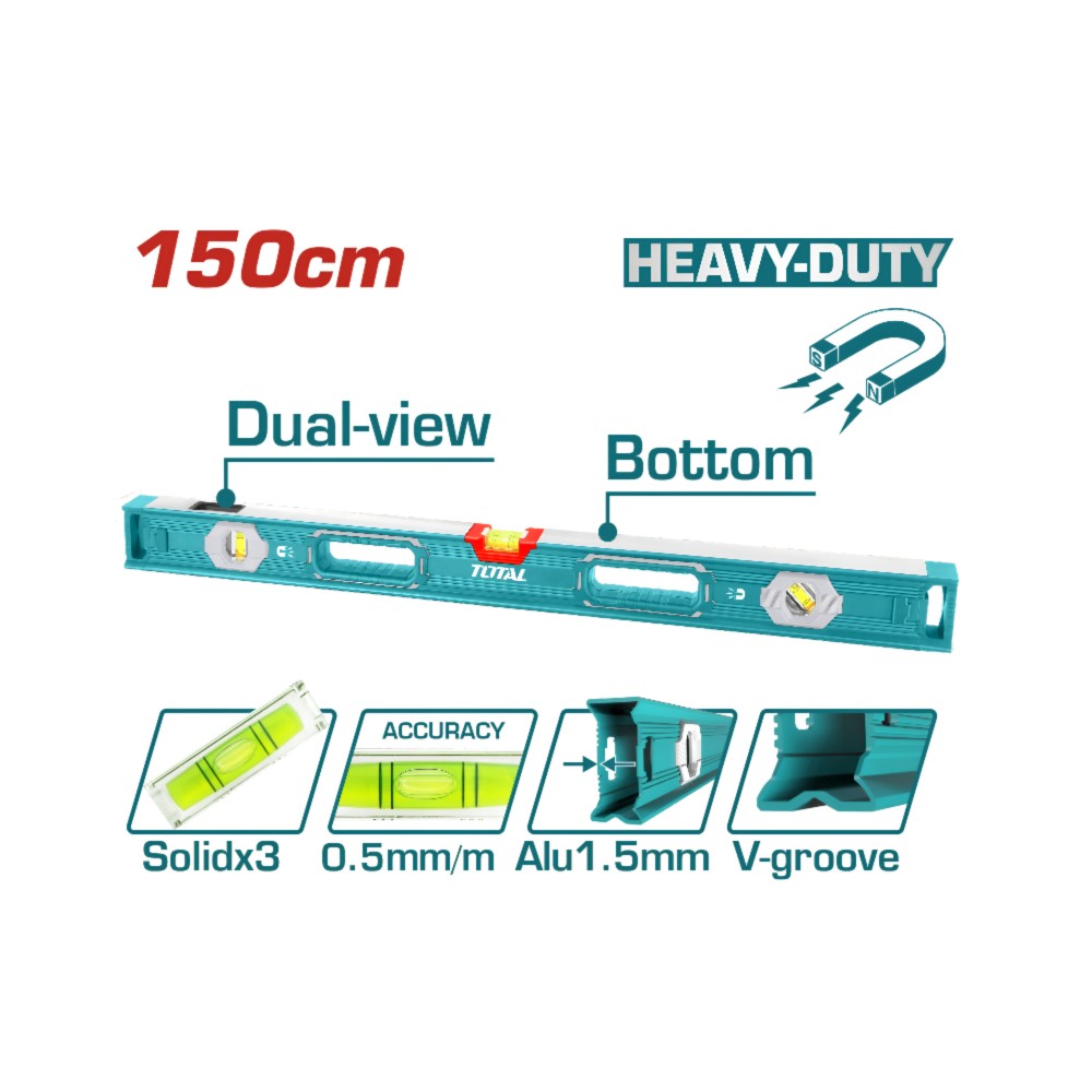 Total Spirit level(With powerful magnets)